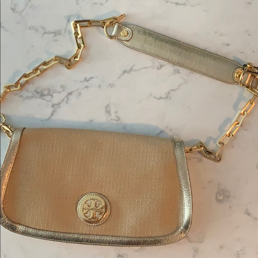 Tory Burch clutch - with gold chain